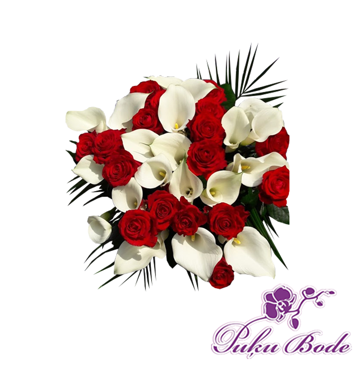 Bouquet of flowers with Callas - Puķu Bode